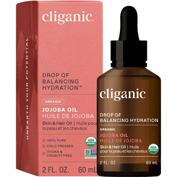 Cliganic Organic Jojoba Oil 2oz - Image 2