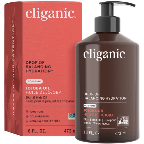 Cliganic Non-GMO Jojoba Oil 16oz - Image 2