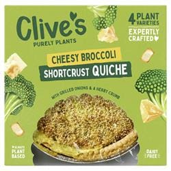 Clive's (Non Organic) Cheesy Broccoli Shortcrust Quiche 380g