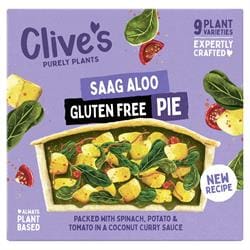 Clive's (Non Organic) Gluten Free Saag Aloo Pie 235g