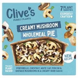 Clive's (Non Organic) Creamy Mushroom Wholemeal Pie 235g