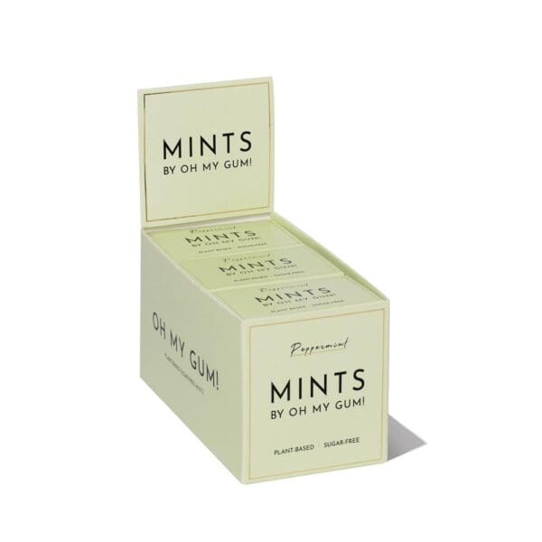 OH MY GUM Sugar-Free Plant-based and Allergen-free Mints 18g - Image 2