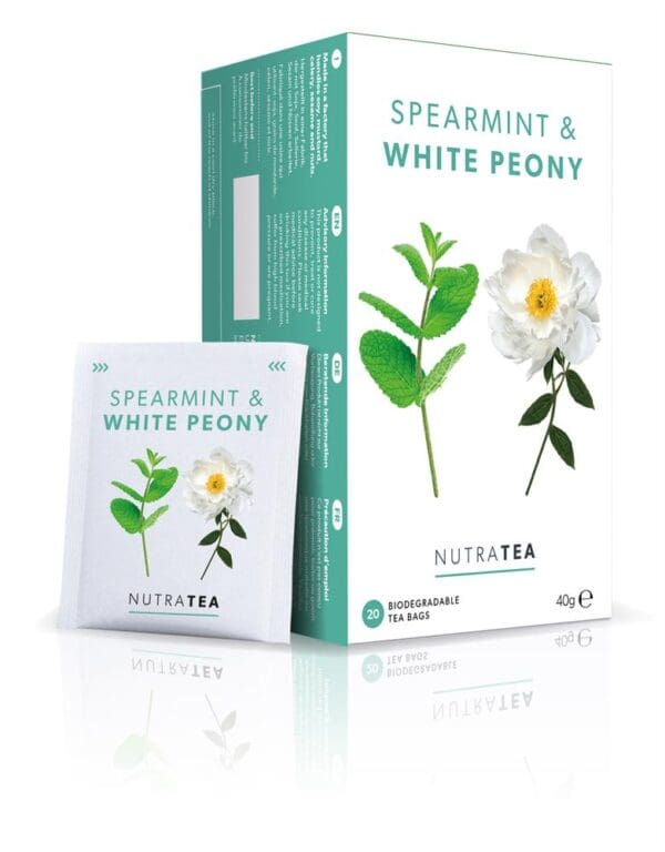 Nutra Spearmint & White Peony - 20 Herbal Tea Bags - Image 2