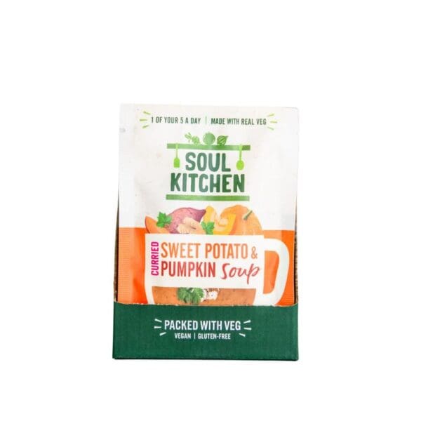 Soul Kitchen Curried Sweet Potato & Pumpkin Instant Soup 25g - Image 2