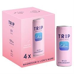 TRIP Wild Strawberry Mindful Blend Calm Drink Multipack 4 x 250ml