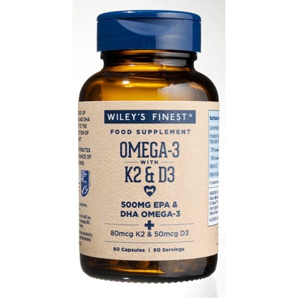 Vitamin K2 + D3 + Omega-3. 60 Gelcaps - Image 2