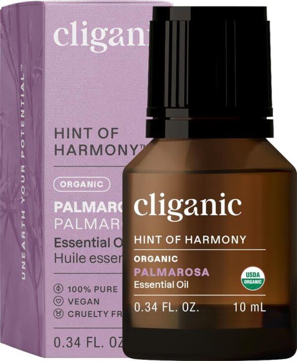 Cliganic Organic Palmarosa Oil 10ml - Image 2