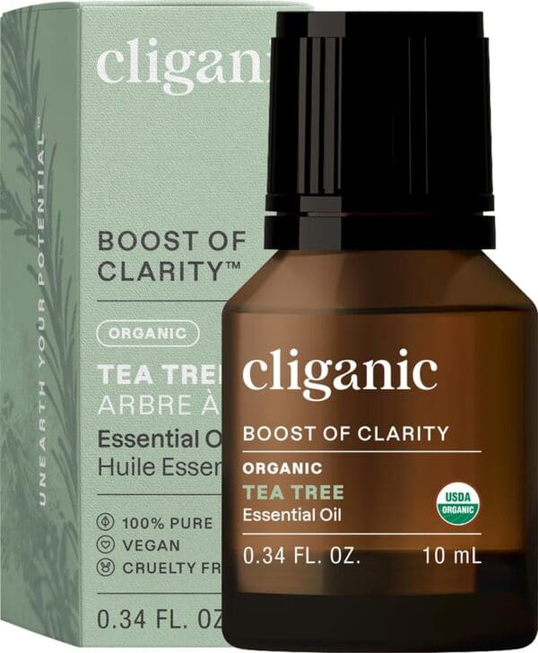 Cliganic Organic Tea Tree Oil 10ml - Image 2