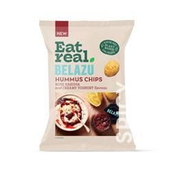 Eat Real Hummus Chips Belazu Rose Harissa & Natural Yoghurt 110g