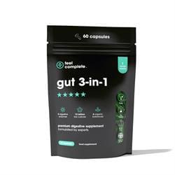 Feel Complete 3 in 1 Gut Support. Probiotics + Digestive Enzymes + Prebiotics 60 capsule
