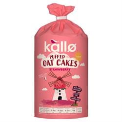 Kallo Strawberry Puffed Oat Cakes 122g