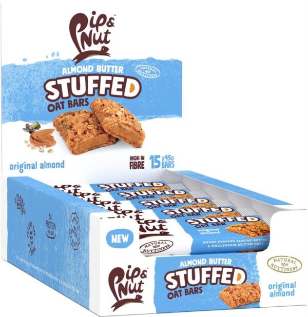 Pip & Nut Almond Butter Stuffed Original Oat Bar 45g - Image 2