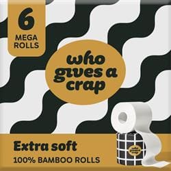 Who Gives A Crap Extra Soft Toilet Tissue 6 Mega Rolls