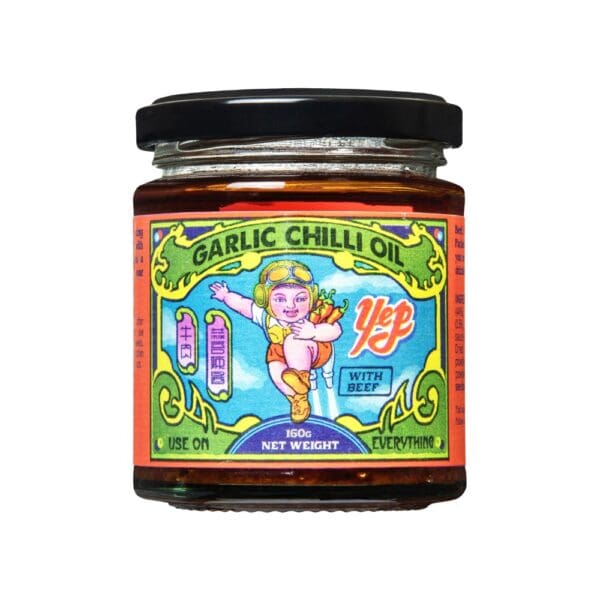 Yep Kitchen Garlic Chilli Oil with Beef Jerky 160g