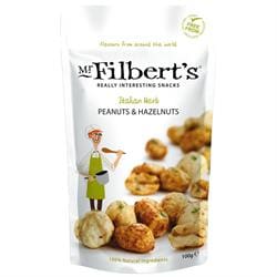 Mr Filberts Italian Herb Peanuts & Hazelnuts 100g