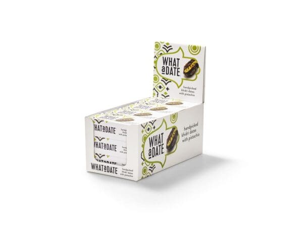 What a Date Organic Date with Pistachio - Snack Box 50g - Image 2