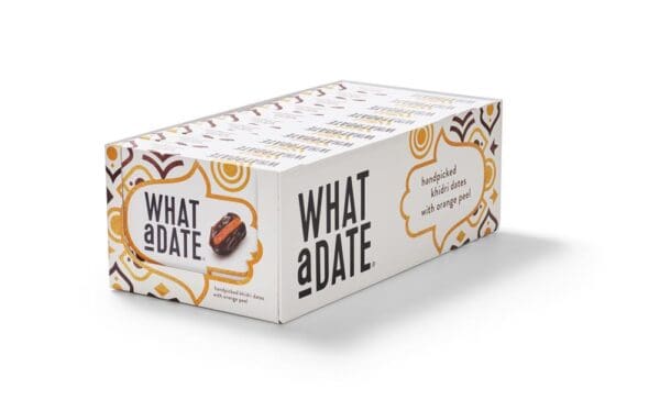 What a Date Organic Dates with Orange Peel Filling 200g - Image 2