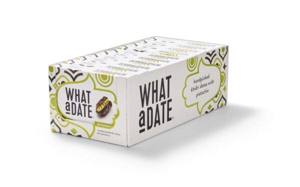 What a Date Organic Date with Pistachio - Large Box 180g - Image 2