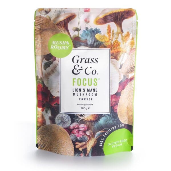 FOCUS Mushrooms Powder with Ginseng + Omega 3. 100g - Image 2