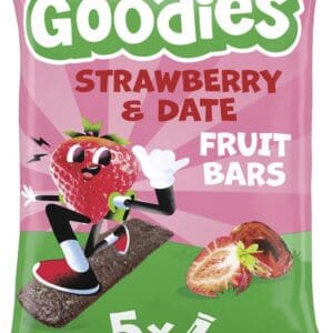 Goodies Kids Snack Strawberry & Date Fruit Bars Multipack 5x20g