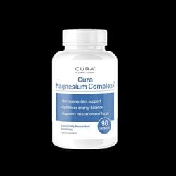 Cura Nutrition's Magnesium Complex+. 90 capsules