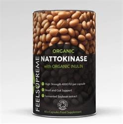 Organic Nattokinase with Inulin Supplement 60 capsules