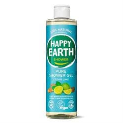 Happy Earth Natural Shower Gel Cedar Lime 300ml - Pack of 2