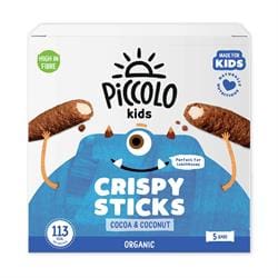 Piccolo Organic Cocoa & Coconut crispy sticks 5 x 25g