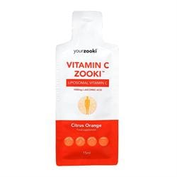 Zooki Vitamin C 1000mg Orange 1x15ml Sachet Liposomal - Pack of 20
