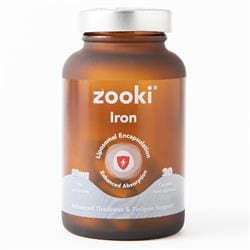 Zooki Iron 20mg 30 Capsules 30 Day Supply Liposomal