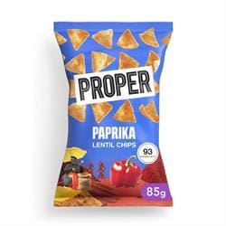 Paprika Lentil Properchips 85g - Pack of 8