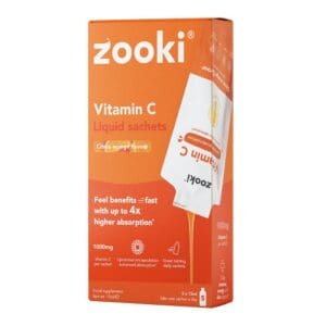 Zooki Vitamin C 1000mg Orange 5 Sachets Box Liposomal