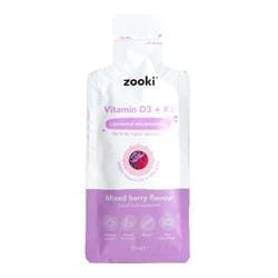 Zooki Vitamin D3 + K2 3000iu Berry 1x10ml Sachet Liposomal - Pack of 20