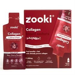 Zooki Collagen Marine 11000mg Sour Cherry 30 Sachets Box