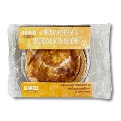 Gluten Free Smoked Bacon and Mature Cheddar Quiche 160g