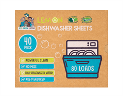 Eco green living Dish Washer Sheet Lemon scented 40 sheets