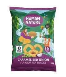 Human Nature Caramelised Onion Pea Rings 50g - Pack of 10