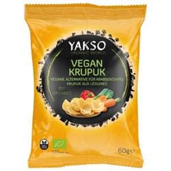 Organic Vegan Krupuk Prawn Crackers 60g - Pack of 6