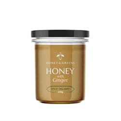 Honey & Greens British Honey with Ginger 240g