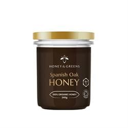 Honey & Greens Spanish Organic Oak Honey 240g
