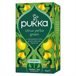 Pukka Organic Citrus Yerba Green Mate x 20 Teabags - Pack of 2