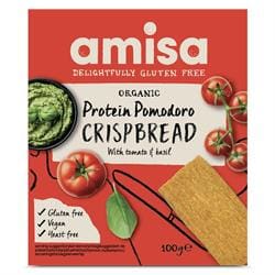 Amisa Organic Crispbread Protein Pomodoro 100g - Pack of 2