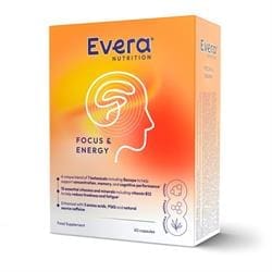 Evera Nutrition Focus & Energy 60 Vegetarian Capsules