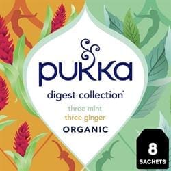 Pukka organic Digest Collection trial pack 8 tea bags - Pack of 4