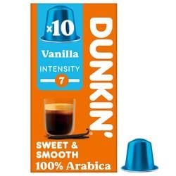 Dunkin Nespresso Compatible Capsules Vanilla 10 capsules