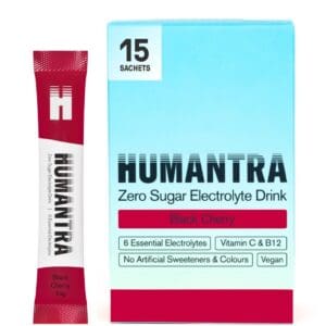 Humantra Black Cherry Electrolyte 1 box of 15 sachets - 60g - Pack of 2