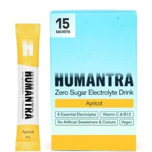 Humantra Apricot Electrolytes 1 Box of 15 sachets - 63g - Pack of 2