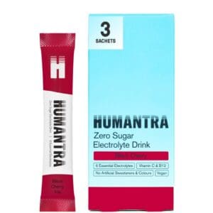 Humantra Black Cherry Electrolyte 1 box of 3 sachets - 11g - Pack of 2
