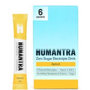 Humantra Apricot Electrolytes 1 Box of 3 sachets - 25g - Pack of 2