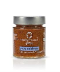 Mediterranean Sun Pesto Calabrese with Mozzarisella 135g - Pack of 2